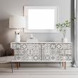 wall decal cement tiles - 60 wall decal furniture cement tile authentiques cristhia - ambiance-sticker.com