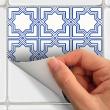wall decal cement tiles - 60 wall stickers cement tiles oriental Nador - ambiance-sticker.com