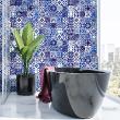 wall decal cement tiles - 60 wall stickers cement tiles satio - ambiance-sticker.com