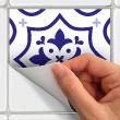 wall decal cement tiles - 60 wall stickers tiles azulejos Alma - ambiance-sticker.com