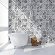 wall decal cement tiles - 60 wall decal tiles azulejos arduro - ambiance-sticker.com