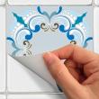 wall decal cement tiles - 60 wall stickers tiles azulejos Bunbury - ambiance-sticker.com