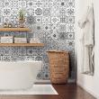 wall decal cement tiles - 60 wall decal tiles azulejos consuelo - ambiance-sticker.com