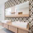 wall decal cement tiles - 60 wall decal tiles azulejos cyriliia - ambiance-sticker.com