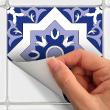 wall decal cement tiles - 60 wall stickers tiles azulejos Ramiro - ambiance-sticker.com