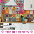 wall decal cement tiles - 60 wall decal tiles azulejos geometric patterns - ambiance-sticker.com