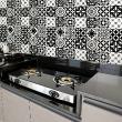 wall decal cement tiles bohemia - 60 wall stickers tiles bohemia Dionysos - ambiance-sticker.com
