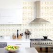 wall decal cement tiles materials - 60 wall decal tiles chic golden marbled effect - ambiance-sticker.com