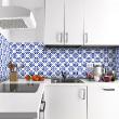 wall decal cement tiles ethnic - 60 wall decal tiles ethnic Daoukro - ambiance-sticker.com