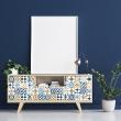 Wall decal tiled furniture 60 wall stickers tiled furniture arnotina - ambiance-sticker.com