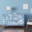 Wall decal tiled furniture 60 wall stickers tiled furniture carmieta - ambiance-sticker.com