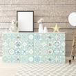 Wall decal tiled furniture 60 wall decal tiled furniture lidonino - ambiance-sticker.com