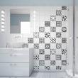wall decal tiles - 60 wall decal tiles traditional shade of gray - ambiance-sticker.com