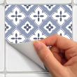 wall decal tiles - 9 wall stickers cement tiles aniciah - ambiance-sticker.com
