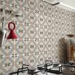 wall decal tiles - 9 wall stickers cement tiles ciarana - ambiance-sticker.com