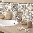 wall decal tiles - 9 wall stickers cement tiles rithana - ambiance-sticker.com