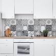 wall decal tiles - 9 wall stickers cement tiles azulejos adelaida - ambiance-sticker.com