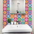 wall decal tiles - 9 wall stickers cement tiles azulejos ambar - ambiance-sticker.com
