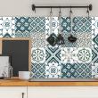 wall decal tiles - 9 wall stickers cement tiles azulejos amiaz - ambiance-sticker.com
