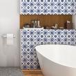 wall decal cement tiles - 9 wall stickers cement tiles azulejos Clio - ambiance-sticker.com