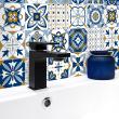 wall decal tiles - 9 wall stickers cement tiles azulejos faba - ambiance-sticker.com