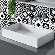 wall decal tiles - 9 wall stickers cement tiles azulejos giavino - ambiance-sticker.com