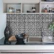 wall decal tiles - 9 wall stickers cement tiles azulejos kevina - ambiance-sticker.com