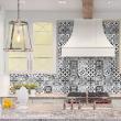 wall decal cement tiles - 9 wall stickers cement tiles azulejos luisito - ambiance-sticker.com