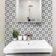 wall decal cement tiles - 9 wall stickers cement tiles azulejos Nancia - ambiance-sticker.com