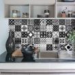 wall decal cement tiles - 9 wall stickers cement tiles azulejos priscilla - ambiance-sticker.com