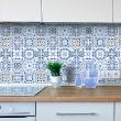wall decal tiles - 9 wall stickers cement tiles azulejos renatino - ambiance-sticker.com