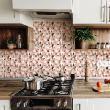 wall decal tiles materials - 9 wall stickers cement tiles chic geometric mabé effect - ambiance-sticker.com