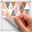 wall decal tiles materials - 9 wall stickers cement tiles chic geometric mabé effect - ambiance-sticker.com