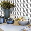 wall decal tiles - 9 wall stickers cement tiles geometric design - ambiance-sticker.com