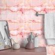 wall decal cement tiles  - 9 wall stickers cement tiles pink bonoa marble - ambiance-sticker.com