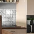 wall decal tiles - 9 wall stickers cement tiles oriental Oran - ambiance-sticker.com
