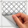 wall decal cement tiles - 9 wall stickers cement tiles oriental Oran - ambiance-sticker.com