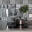 wall decal cement tiles - 9 wall stickers tiles azulejos amadona - ambiance-sticker.com