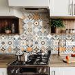 wall decal cement tiles - 9 wall stickers tiles azulejos lonareno - ambiance-sticker.com