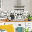 wall decal cement tiles - 9 wall stickers tiles azulejos lotilia - ambiance-sticker.com