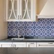 wall decal cement tiles - 9 wall decal tiles azulejos Lupita - ambiance-sticker.com