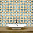wall decal cement tiles - 9 wall stickers tiles azulejos Magdalena - ambiance-sticker.com