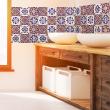wall decal tiles - 9 wall stickers tiles azulejos Arabesque ornament - ambiance-sticker.com