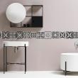 wall decal tiles - 9 wall decal tiles azulejos ornaments shade of gray - ambiance-sticker.com