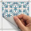 wall decal cement tiles - 9 wall stickers tiles azulejos thiero - ambiance-sticker.com