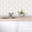 wall decal tiles materials - 9 wall stickers tiles geometric white marble effect - ambiance-sticker.com