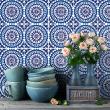 wall decal cement tiles bohemia - 9 wall decal tiles ethnic Lusaka - ambiance-sticker.com