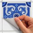 wall decal tiles - 9 wall stickers tiles azulejos eviana - ambiance-sticker.com