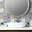 wall decal cement tiles - 9 wall stickers tiles azulejos manuetina - ambiance-sticker.com