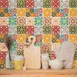 wall decal cement tiles - 9 wall stickers tiles milini - ambiance-sticker.com